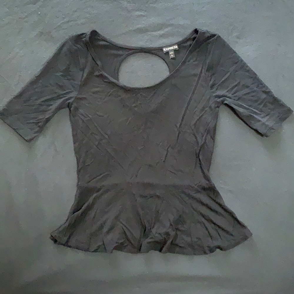 Express Black Quarter Sleeve
